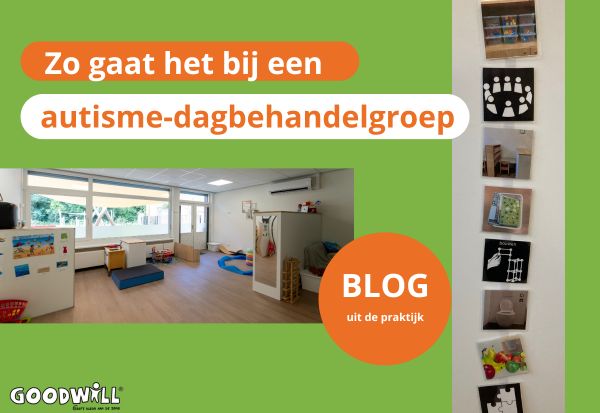Foto's van een autisme dagbehandeling met pictogrammen_Goodwill